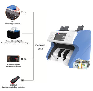 Compteur de billets de banque mixtes Euro et Dollar 2026 avec écran TFT et devises sélectionnables (CAD) - Product Image 5