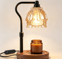 Lampe chauffe-bougie avec minuterie et télécommande sans fil