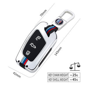 Étui de protection pour clé de voiture en alliage de zinc et gel de silice pour ROEWE RX5 350 360 W5 EI5 EI6 RX3 RX8 ZS MG <span class=keywords><strong>6</strong></span> Porte-clés Porte-clés Sac - Product Image 4