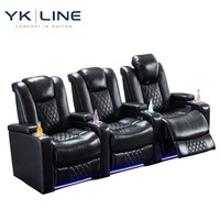 Fauteuil inclinable de cinéma éclairé, fauteuil inclinable électrique, fauteuil inclinable avec appui-tête électrique