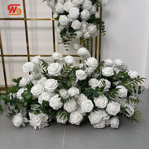 Decoración de Fondo para Eventos y Bodas SMOOTH, Arreglo Floral, Conjunto de Flores Blancas y Verdes - Product Image 3