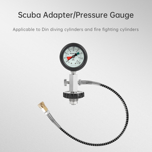 Manómetro de Alta Presión para Cilindro de Buceo DIDEEP, Adaptador de Tanque con Puerto DIN - Product Image 1