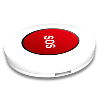 Bouton d'alarme de panique pour personnes âgées WiFi - Système de sécurité domestique intelligent Tuya Contrôle par application et alerte d'urgence en cas de chute Matériel ABS