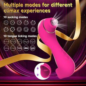 Vibrateur à double stimulation pour clitoris, masseur de clitoris et point G, jouets sexuels oraux pour clitoris, mamelons et vagin pour femmes et couples - Product Image 2