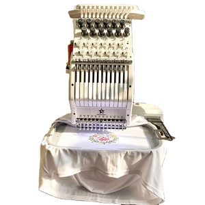 Máquina de Bordar Computarizada de 12 Agujas, Cabezal Único, Área de Bordado de 20*30cm, para Bordar Logos en Gorras, Camisetas y Prendas - Product Image 1