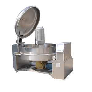 Marmite mélangeuse professionnelle à double enveloppe, chauffée à la vapeur, basculante, avec agitateur, pour viande, confiture de fruits et produits de boulangerie - Product Image 5