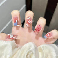 Vente en gros de faux ongles à presser personnalisés de haute qualité, formes Cercueil, Amande, French Manucure, en acrylique
