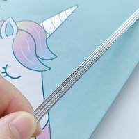 Carnets scolaires africains Vente en gros Papeterie Kawaii mignonne A4 A5 A6 Agenda Étudiants Carnets à spirale Licorne pour enfants Carnet de notes