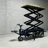 Plateforme élévatrice à ciseaux électrique autopropulsée 500 kg, plateforme de levage hydraulique mobile avec siège, 6 m, protection IP54, pour vergers, serres, fruits