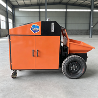 Nouvelle conception de petite pompe à béton avec système hydraulique pour le coulage de béton des murs et des sols
