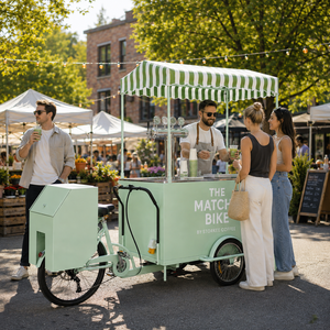 Tricycle inversé personnalisé Etodevice, chariot alimentaire mobile, vélo de vente de café pour les affaires de rue - Product Image 1