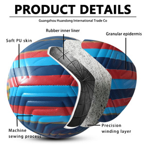 Palloni da <span class=keywords><strong>Calcio</strong></span> Personalizzati <span class=keywords><strong>Mini</strong></span> Taglia 5, Resistenti, Cuciti a Macchina, in Pelle PU e Gomma, Colore Personalizzabile, Logo Personalizzabile per Squadre - Product Image 2