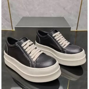 Zapatos Deportivos de Lona de Alta Gama para Hombre, con Plataforma Alta, de Cuero Genuino, Cómodos, Transpirables, Antideslizantes, con Malla Ligera para Invierno - Product Image 3