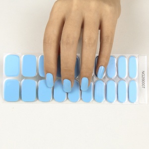 Bán chữa khỏi Gel Nail Strips kết thúc tốt đẹp, 20 Extra-Long stickers, làm việc với bất kỳ đèn móng tay, salon-chất lượng, lâu dài - Product Image 1