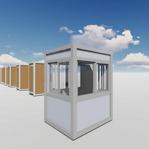 Cabina de guardia de seguridad de bajo costo, quiosco de boletos portátil, casa prefabricada, Casa de Guardia de seguridad/cabina de seguridad/caja de centinela - Product Image 1