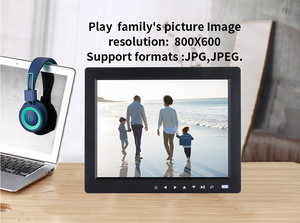 กรอบรูปดิจิตอล LCD ขนาด 10 นิ้ว IPS พร้อมฟังก์ชั่นเล่น<span class=keywords><strong>วิดีโอ</strong></span>และเพลงผ่าน USB นาฬิกา และแสดงผลแบบวนซ้ำ - Product Image 3