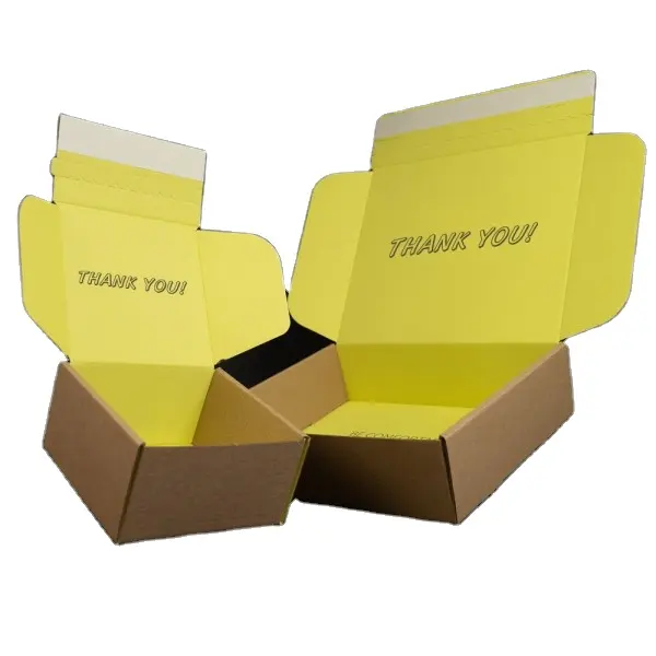 Custom Postal Zipper Mailing Boxes Adhesive Self Sealing Carton Shipping Mailer Corrugated Box With Zipper Peel Strip Tear Off