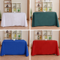 Taplak Meja Hotel Warna Solid Tenun Polos Poliester Anti Debu Gaya Modern Zhuwen Advertising IBM Persegi Panjang untuk Pesta dan Konferensi