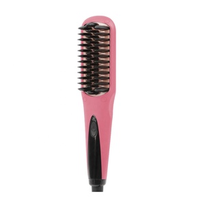 Profesional LED pantalla pelo eléctrico Styler rápido enderezar peine de pelo que labra la herramienta eléctrica plancha de pelo cepillo - Product Image 5
