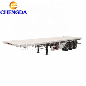 Semi-remorque plateau de marque chinoise, capacité 60-80 tonnes, 3 essieux, longueur 12,5 m, matériaux durables - Product Image 6