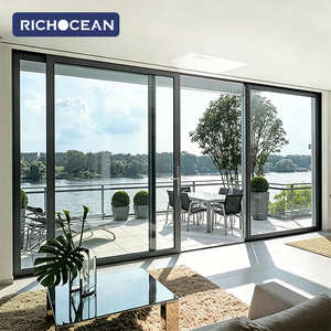 <span class=keywords><strong>Porte</strong></span> <span class=keywords><strong>coulissante</strong></span> moderne en aluminium à double rail RICHOCEAN, sur mesure, à haute efficacité énergétique, pour villa - Product Image 6