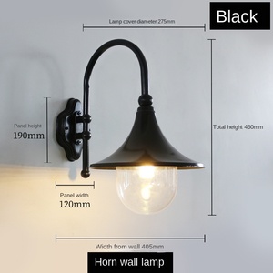 Lampe murale extérieure LED en alliage d'aluminium, étanche, blanc chaud 3500K, 110-240V, garantie 10 ans, angle de faisceau 20 degrés, dimmable, pour jardin - Product Image 6