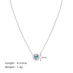 Conjunto de Joyería de Acero Inoxidable Chapado en Oro de 18K con Pequeños Corazones de Circonita Cúbica Engastados, Pendientes Pequeños y Collar Gargantilla de Acero de Titanio - Product Image 1
