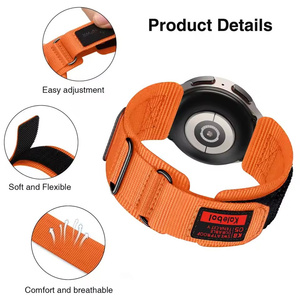 Bracelet de sport en nylon tissé 20 mm 22 mm pour Garmin Forerunner <span class=keywords><strong>970</strong></span> 570 955 265, bracelet de montre pour Huawei GT6 pour CMF Watch 3 <span class=keywords><strong>Pro</strong></span> - Product Image 4