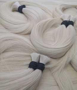 Ingrosso crudo vietnamita a doppio disegno biondo <span class=keywords><strong>chiaro</strong></span> intrecciato alla rinfusa capelli 100% extension vergini di capelli umani - Product Image 1