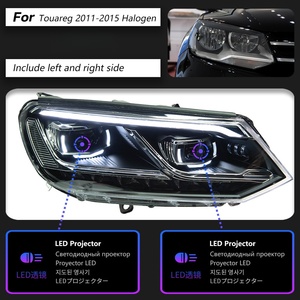 Feux avant à LED pour Volkswagen Vw <span class=keywords><strong>Touareg</strong></span> 2011-2015, lentilles laser LED, clignotants séquentiels, feux de jour - Product Image 5