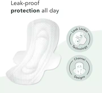 Serviette hygiénique en coton biologique ultra-mince de vente directe d'usine OEM serviettes hygiéniques anioniques super absorbantes et respirantes