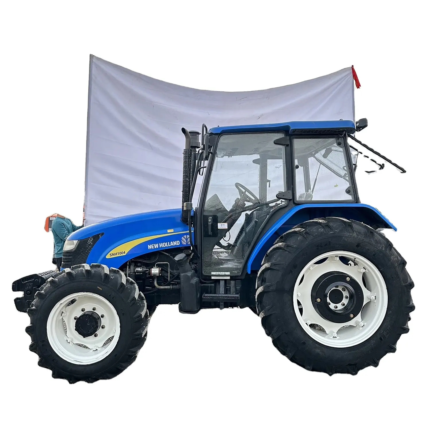 Yeni. Ho.lland SNH1004 satılık çiftlik traktörü ucuz fiyat DEUTZ motor tarım ekipmanları kullanılan tarım traktörleri