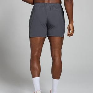 Short de sport Oem pour homme avec poches Ceinture élastique Séchage rapide Entrejambe extérieur Short de gymnastique sans doublure avec doublure de compression - Product Image 3