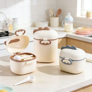 Baby Formula <b>Container</b> Portable Airtight Storage For Travel Kitchen Freshness Preservation Plastic Round Buckle Lid - Product Image 1