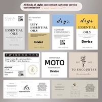 Étiquette autocollante personnalisable pour huiles essentielles avec impression UV, pour bouteilles de parfum, soins de la peau, personnalisation de logo, dentifrice, artisanat