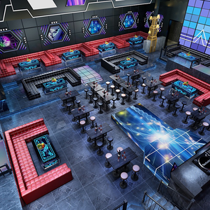 Prix d'usine – Ensemble de mobilier personnalisable pour boîte de nuit commerciale : banquette, tables LED, canapé modulaire pour <span class=keywords><strong>bar</strong></span>, club, zone VIP - Product Image 1