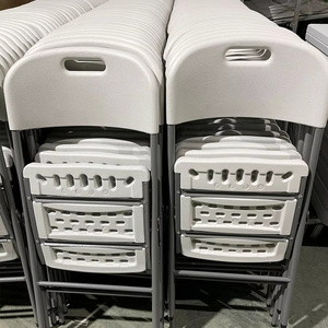 <span class=keywords><strong>Sillas</strong></span> de Plástico Resistentes Plegables <span class=keywords><strong>para</strong></span> Jardín, Exteriores, Fiestas y Eventos, de HDPE, Ligeras y Duraderas, al por Mayor - Product Image 4