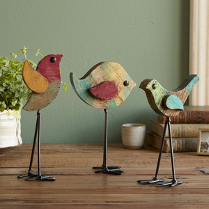 AK Brass Metal And Wood Flying <b>Birds</b> Tabletop Set Of 3 Decorative Showpiece For Home And Table <b>Decor</b> - Product Image 3