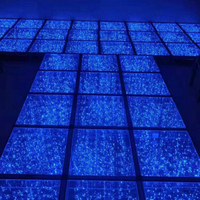 3D miroir Hall coloré Disco scène led scintillant étoilé piste de danse cravate lumières décoration événement équipement fête mariage fournitures