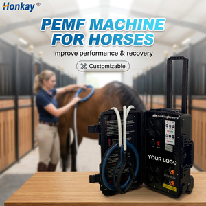 Appareil PEMF à double canal le plus vendu pour animaux, améliore la circulation sanguine, dispositif à impulsions magnétiques PEMF pour élevages équestres - Product Image 1