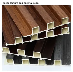 Innen Kunststoff Holz Verbund abdeckplatte 3d geriffelte Verkleidung PVC WPC Wand platte