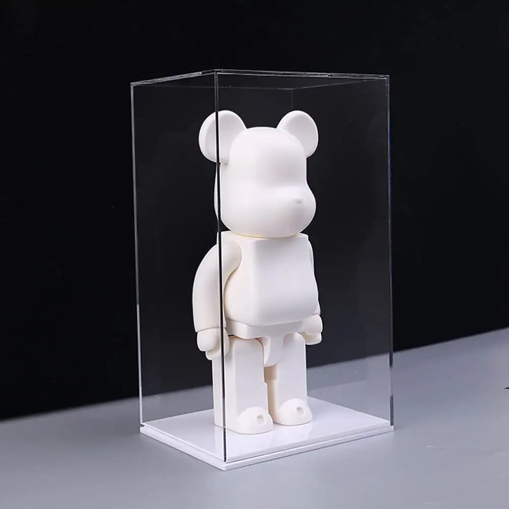 Bambola figurina figura Stand controsoffitto antipolvere cubo di stoccaggio acrilico vetrina per Bearbrick