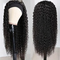 Pas encore d'avis Perruque bandeau vague d'eau cheveux humains sans colle demi perruque avec bandeau brésilien Yaki bandeau perruques pour femmes noires