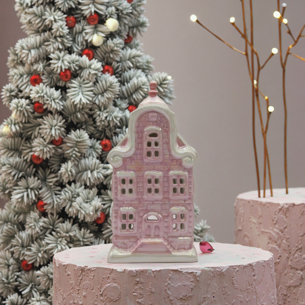 可爱粉色姜饼陶瓷屋小手工圣诞装饰品家居装饰和给亲人的礼物| Alibaba.com, image size:1024x1024