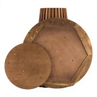 Table de bar ronde en bois de style nordique, idéale pour appartement, maison, événementiel ou extérieur – Meilleure vente
