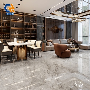 Carreaux de sol et de mur Sinray 1200x1200mm en pierre frittée ACCENTS Borders, modernes, brillants, pleine masse, antidérapants, antibactériens, pour chambre à coucher - Product Image 3