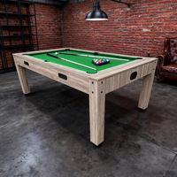 Table de jeu multifonction 4-en-1 rotative 8FT à prix direct usine : billard / hockey sur air / tennis de table / table à manger