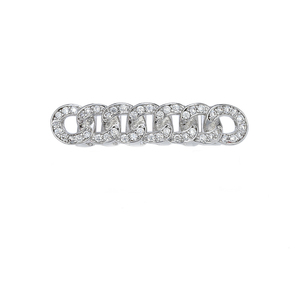 Al por mayor Joyería Hip Hop Unisex: Grillz Dentales con Eslabones Cubanos, Micro Pavé de Circonitas Cúbicas (CZ), de Latón, Chapado en Oro de 18K, Oro y Plata - Product Image 6
