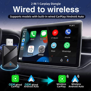 Boîtier CarPlay 2-en-1 en gros pour utilisation avec Android Auto filaire et sans fil, Bluetooth intelligent, Wi-Fi, connexion USB, Plug & Play, compatible 99% des véhicules - Product Image 3
