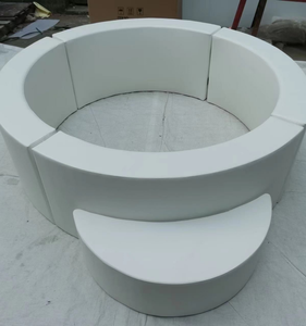 <span class=keywords><strong>Pas</strong></span> <span class=keywords><strong>cher</strong></span> blanc rose bleu personnalisé <span class=keywords><strong>mousse</strong></span> ronde avec des marches enfant intérieur 4ft 5ft 6ft 7ft soft play equipment ball pit pour fête location jouer - Product Image 4